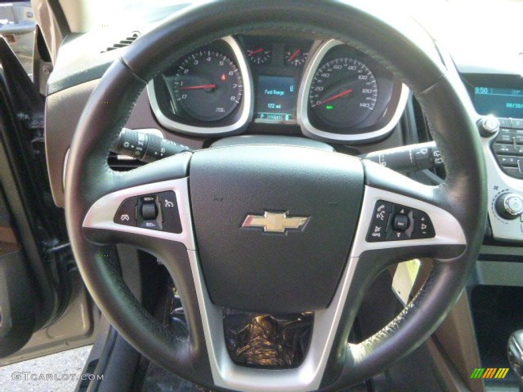 2010 Equinox LTZ AWD - Mocha Steel Metallic / Jet Black/Brownstone photo #17