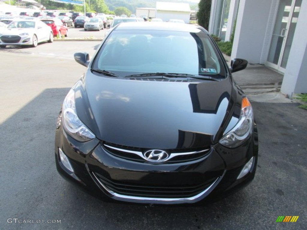 2013 Elantra GLS - Black / Gray photo #4