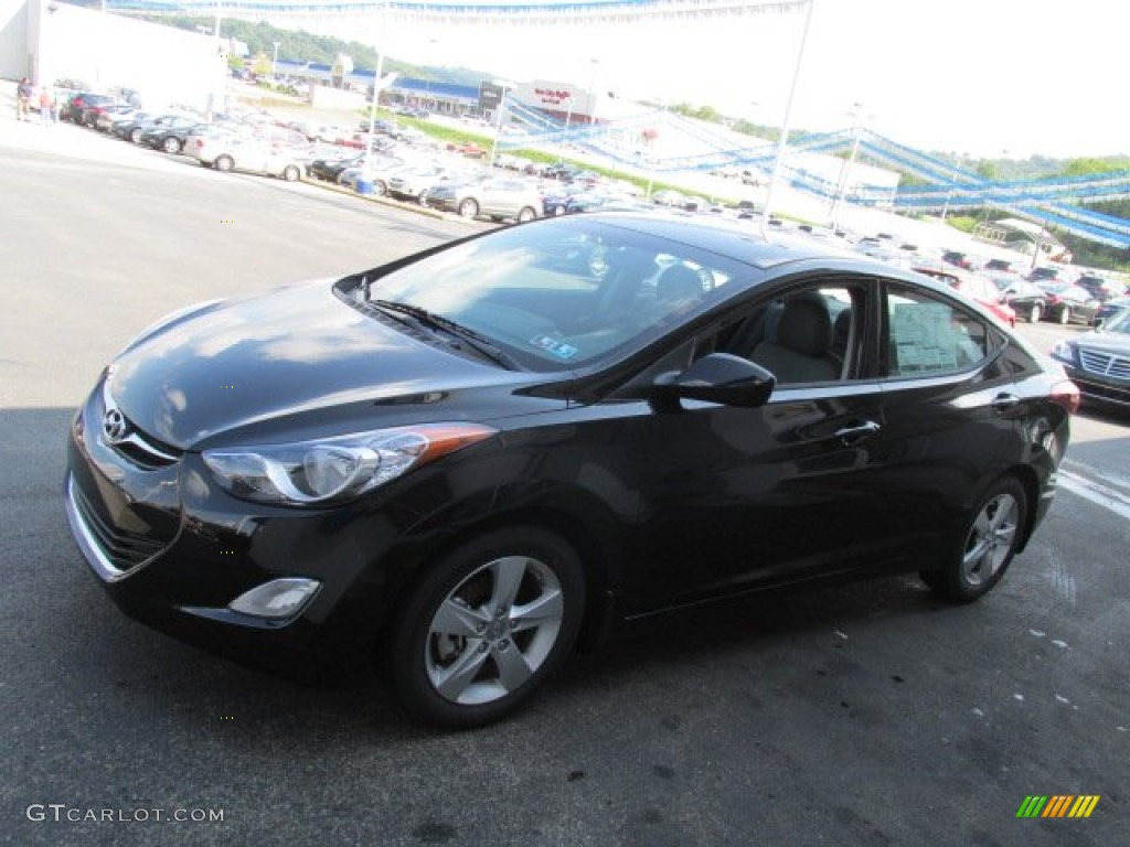 2013 Elantra GLS - Black / Gray photo #5