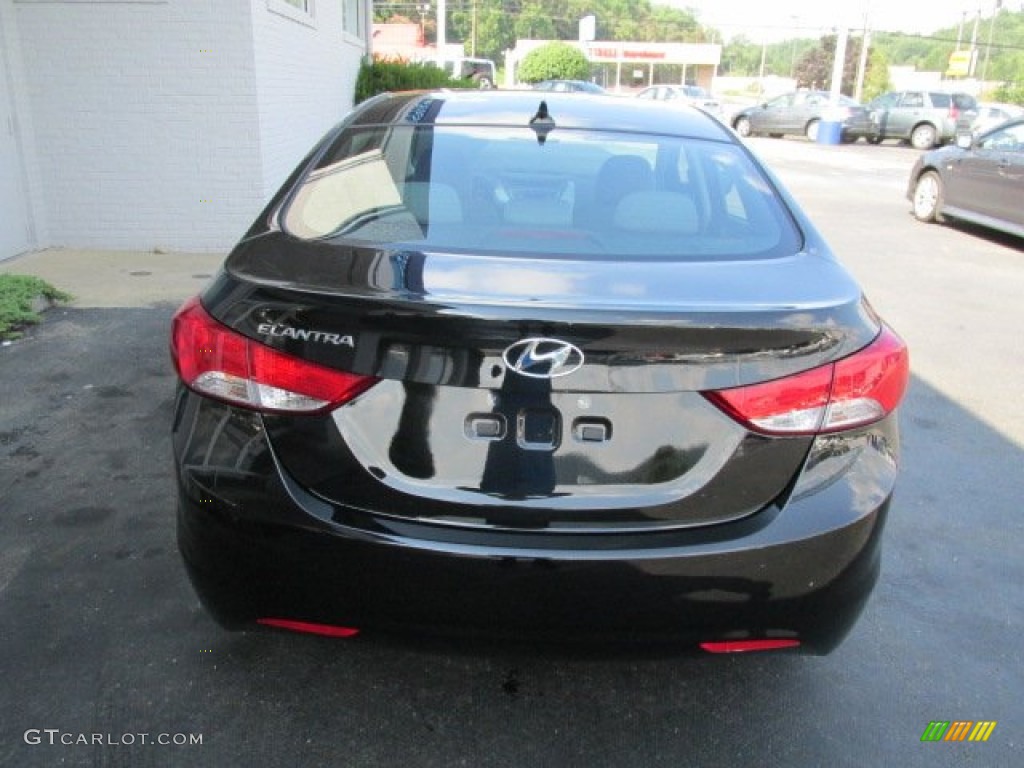 2013 Elantra GLS - Black / Gray photo #6