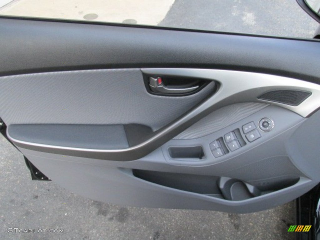 2013 Elantra GLS - Black / Gray photo #7