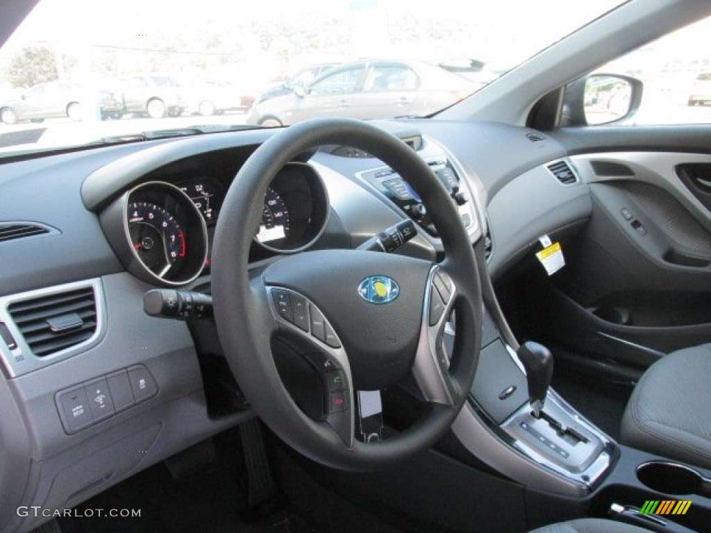 2013 Elantra GLS - Black / Gray photo #8