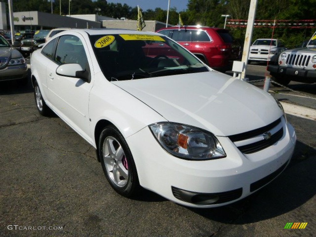 2008 Cobalt LT Coupe - Summit White / Ebony photo #7