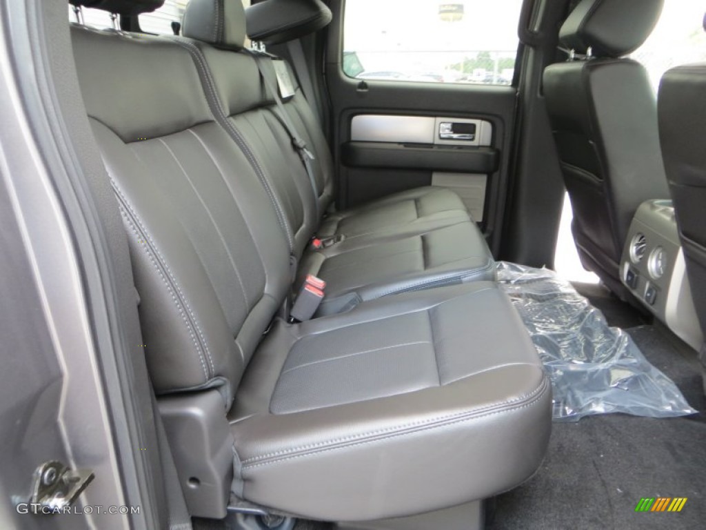 Black Interior 2013 Ford F150 FX4 SuperCrew 4x4 Photo #85223714