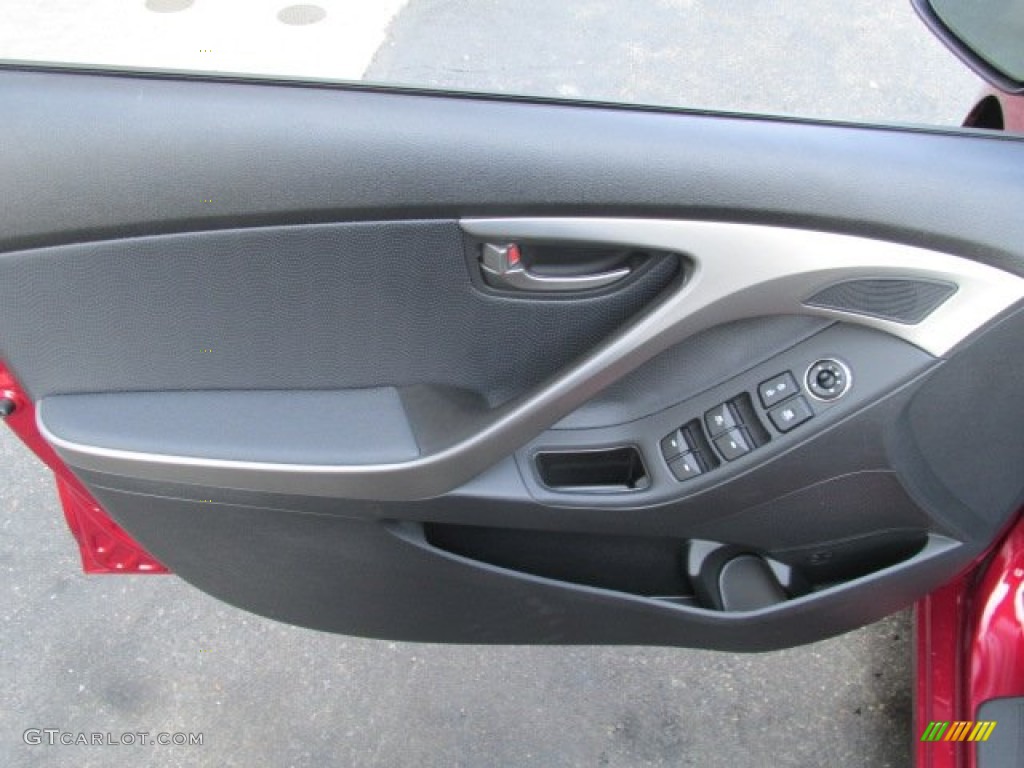 2013 Elantra Limited - Sparkling Ruby / Black photo #8