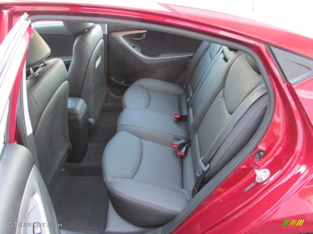 2013 Elantra Limited - Sparkling Ruby / Black photo #14