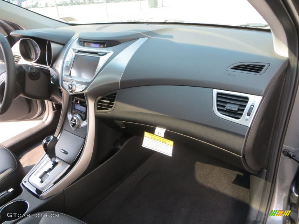 2013 Elantra Limited - Harbor Gray Metallic / Black photo #18