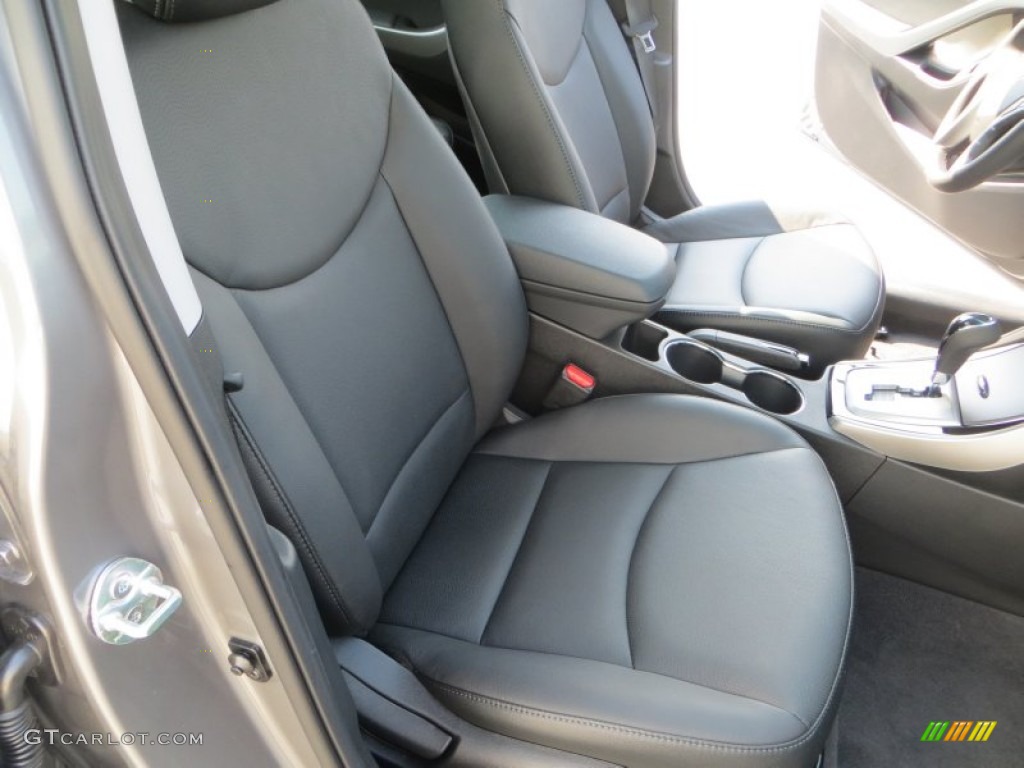 2013 Elantra Limited - Harbor Gray Metallic / Black photo #19