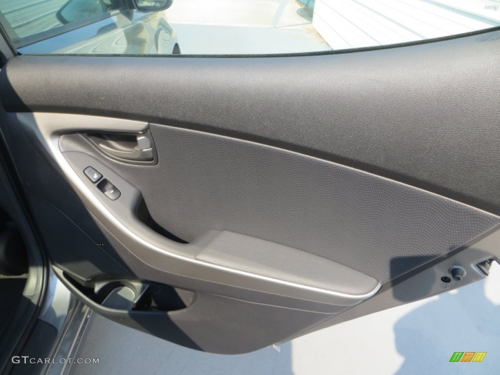 2013 Elantra Limited - Harbor Gray Metallic / Black photo #20