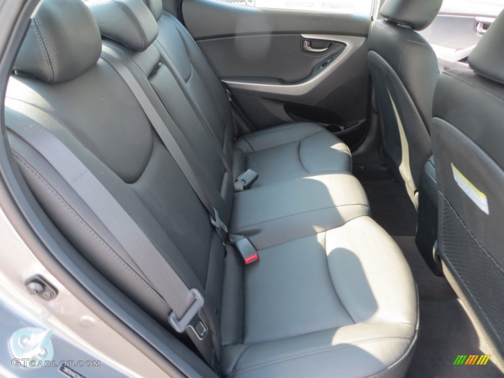 2013 Elantra Limited - Harbor Gray Metallic / Black photo #21