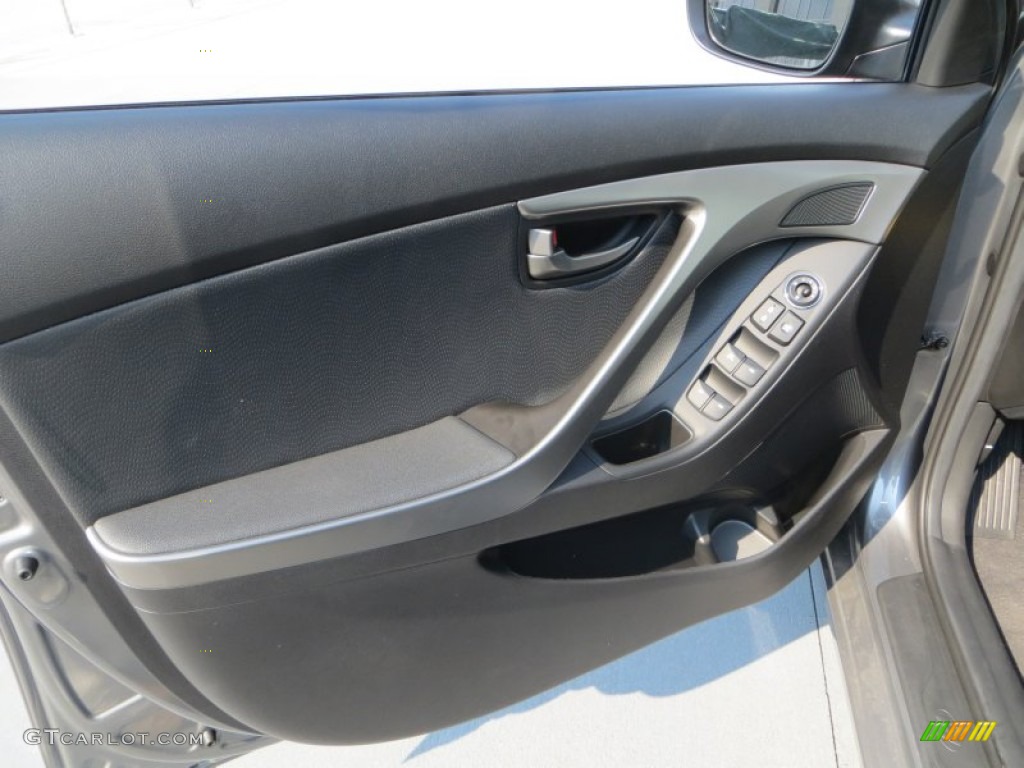 2013 Elantra Limited - Harbor Gray Metallic / Black photo #22