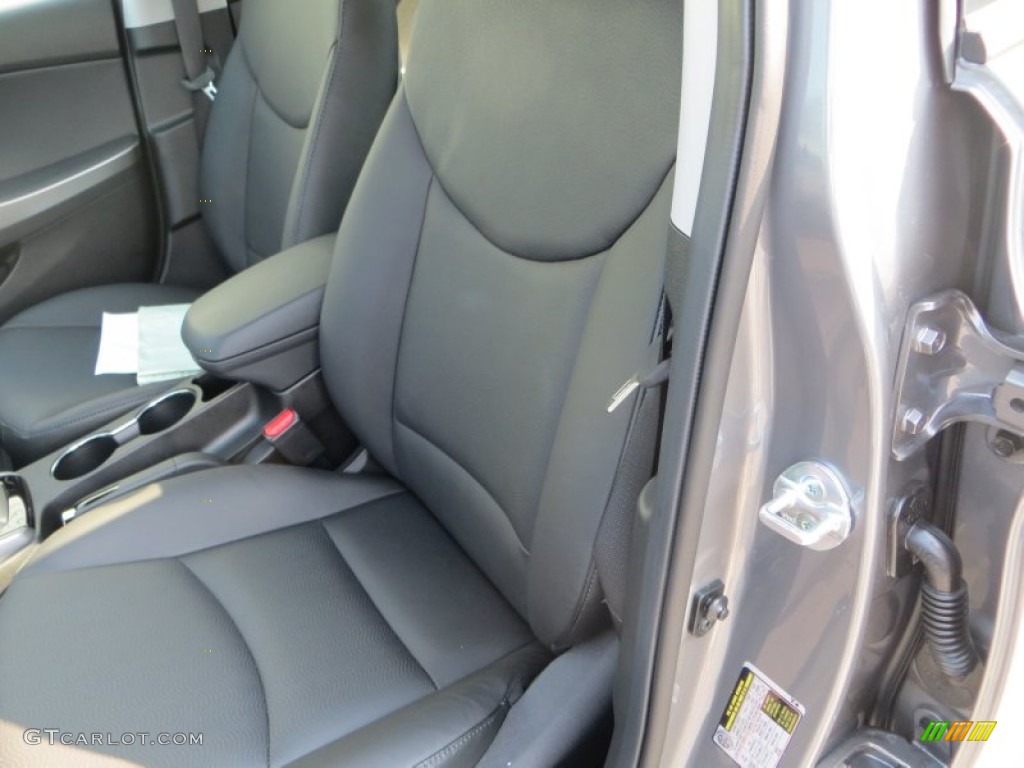 2013 Elantra Limited - Harbor Gray Metallic / Black photo #24
