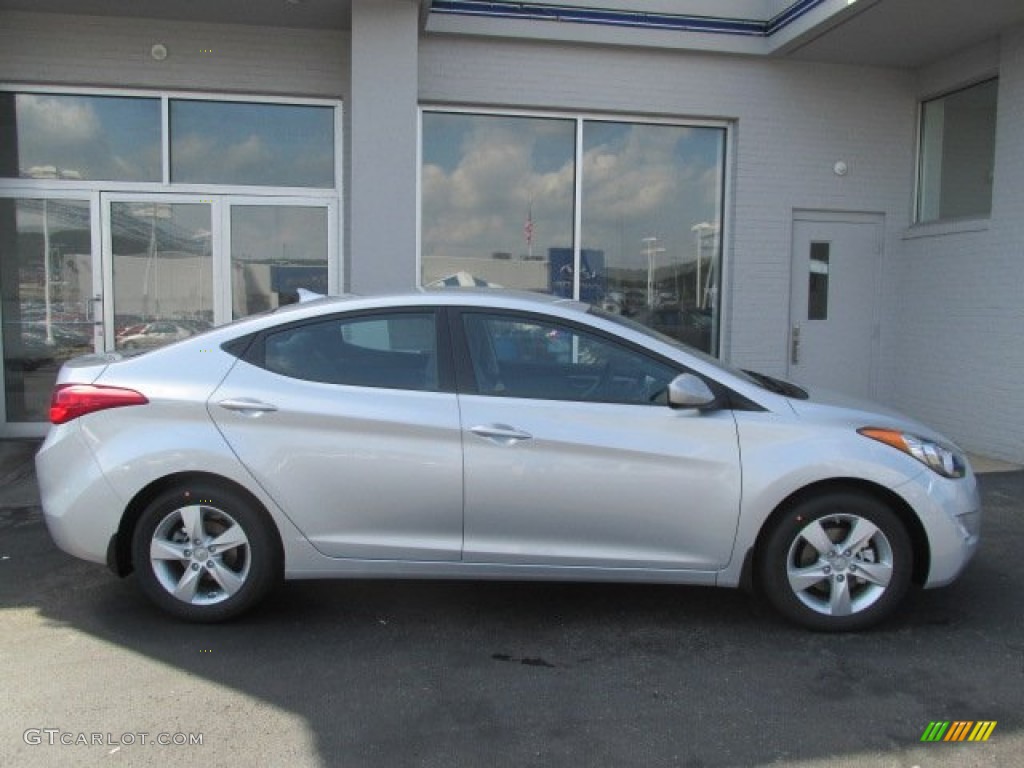 2013 Elantra GLS - Shimmering Air Silver / Gray photo #2