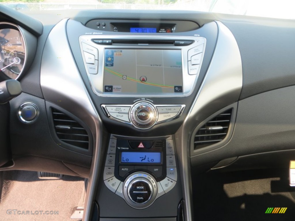 2013 Elantra Limited - Harbor Gray Metallic / Black photo #28