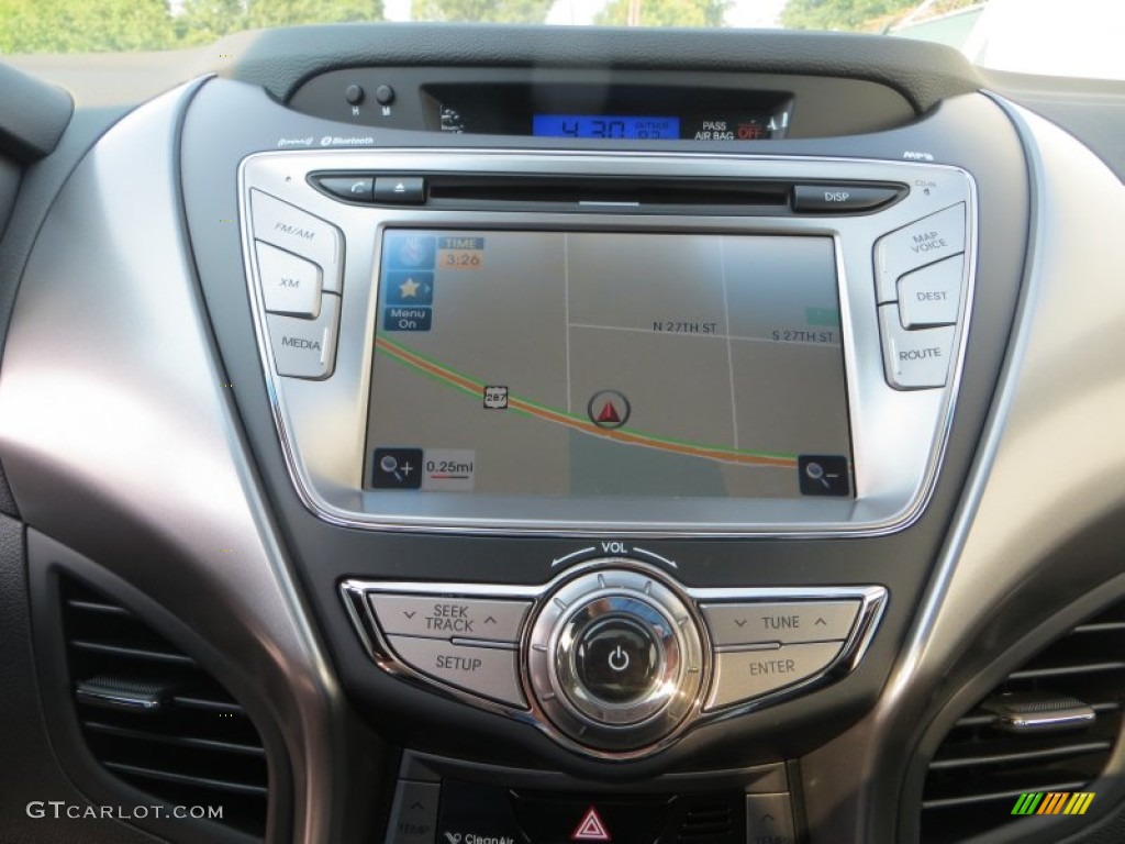 2013 Elantra Limited - Harbor Gray Metallic / Black photo #29