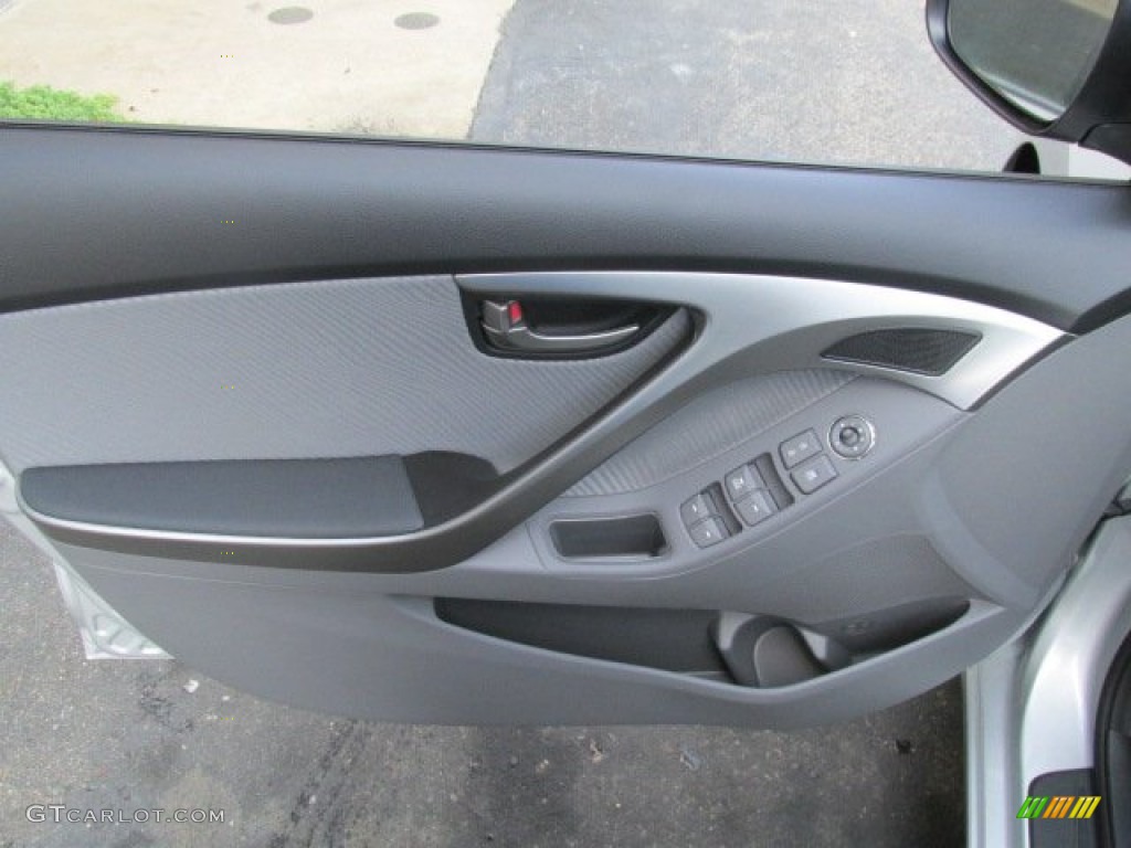 2013 Elantra GLS - Shimmering Air Silver / Gray photo #8
