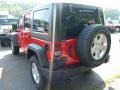 2014 Flame Red Jeep Wrangler Unlimited Sport 4x4  photo #3