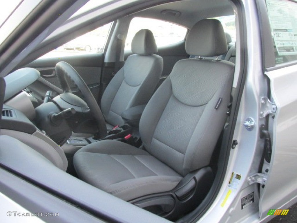 2013 Elantra GLS - Shimmering Air Silver / Gray photo #9