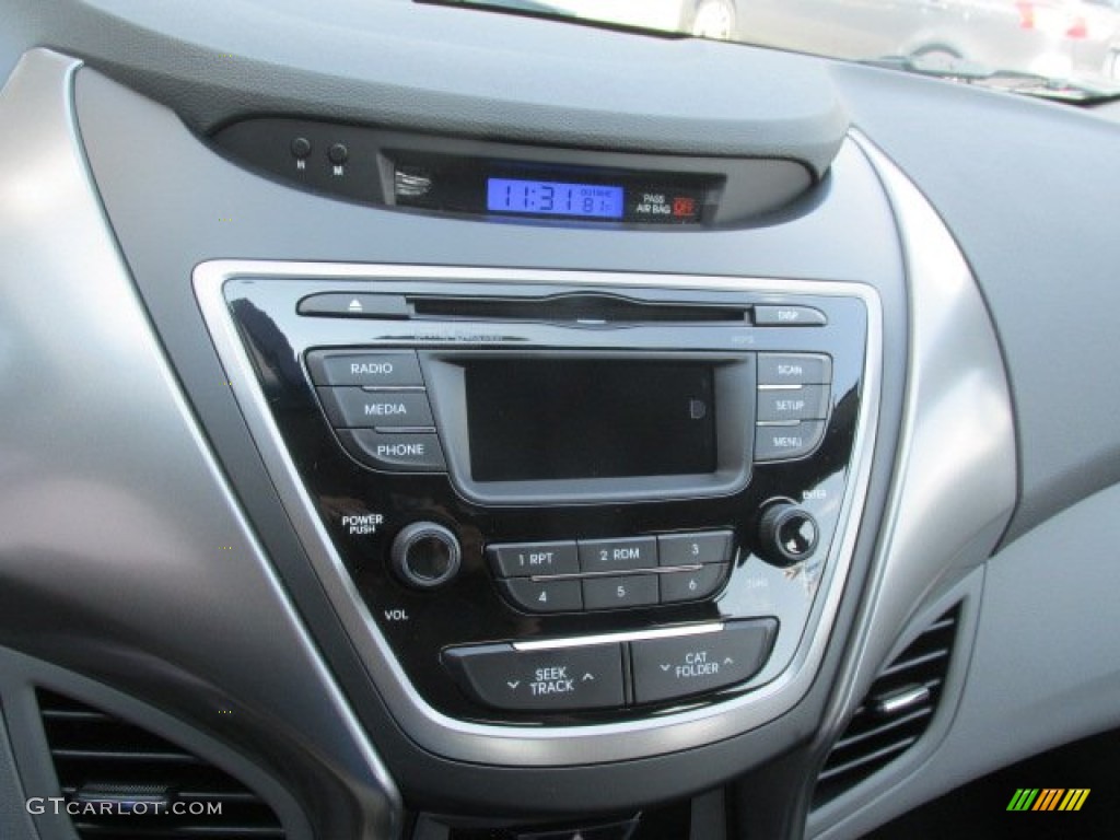 2013 Elantra GLS - Shimmering Air Silver / Gray photo #13