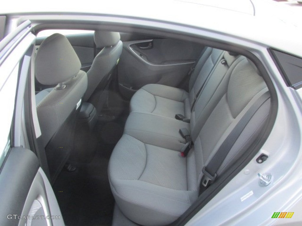 2013 Elantra GLS - Shimmering Air Silver / Gray photo #14