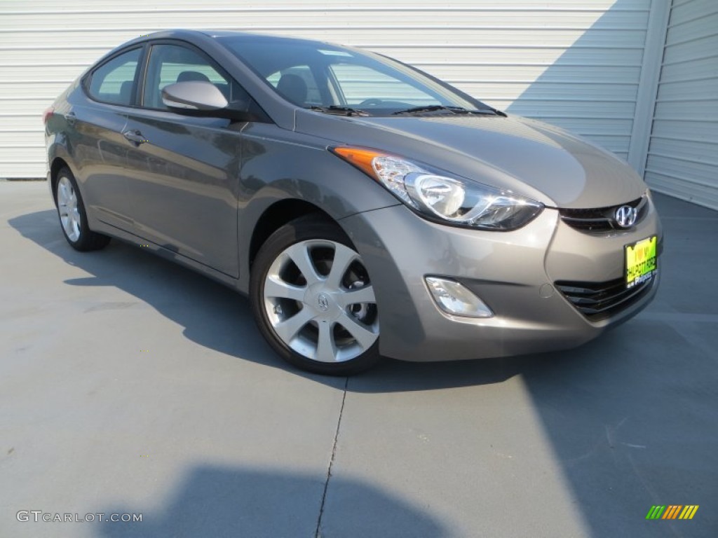 2013 Elantra Limited - Harbor Gray Metallic / Gray photo #2