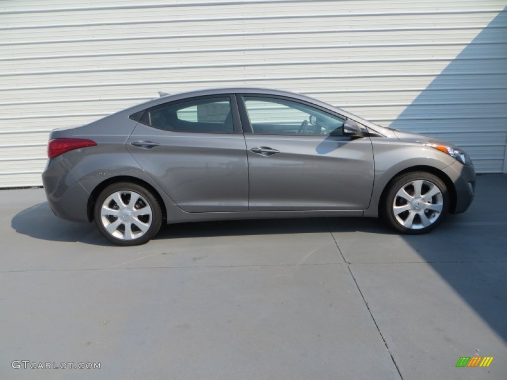 2013 Elantra Limited - Harbor Gray Metallic / Gray photo #14