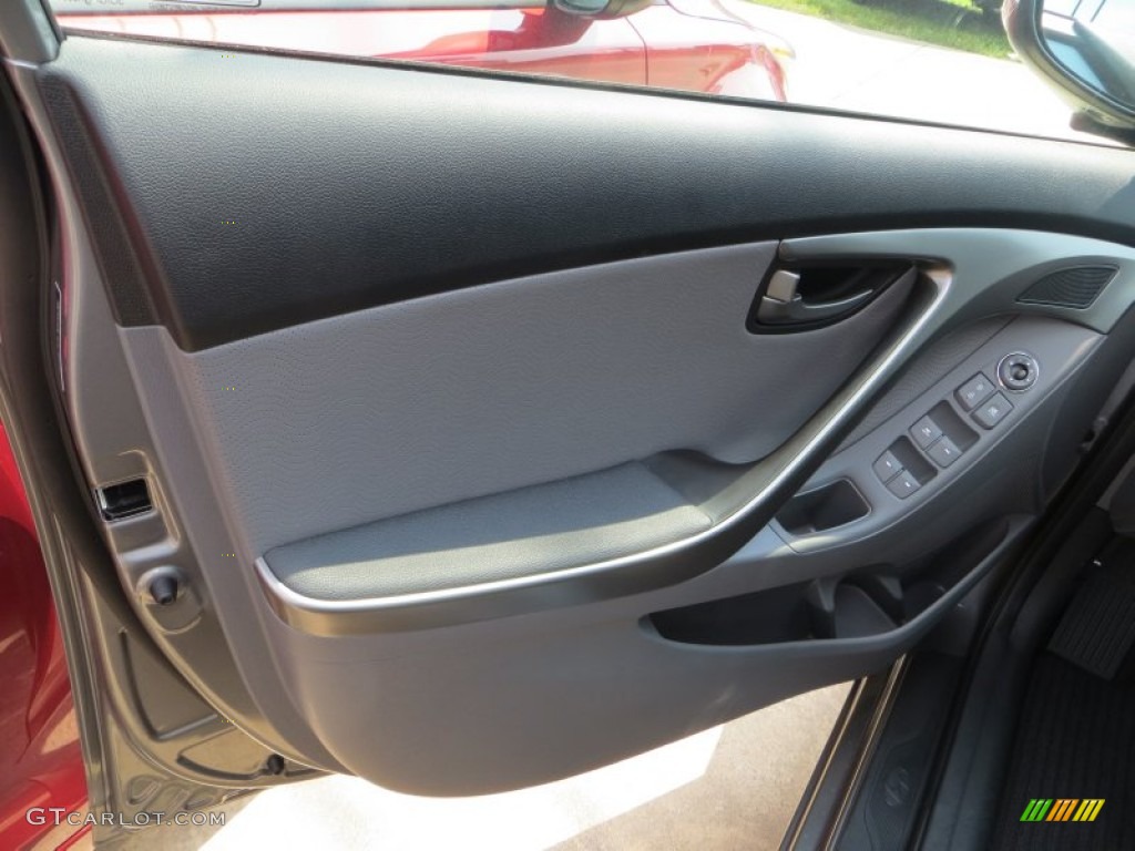 2013 Elantra Limited - Harbor Gray Metallic / Gray photo #23