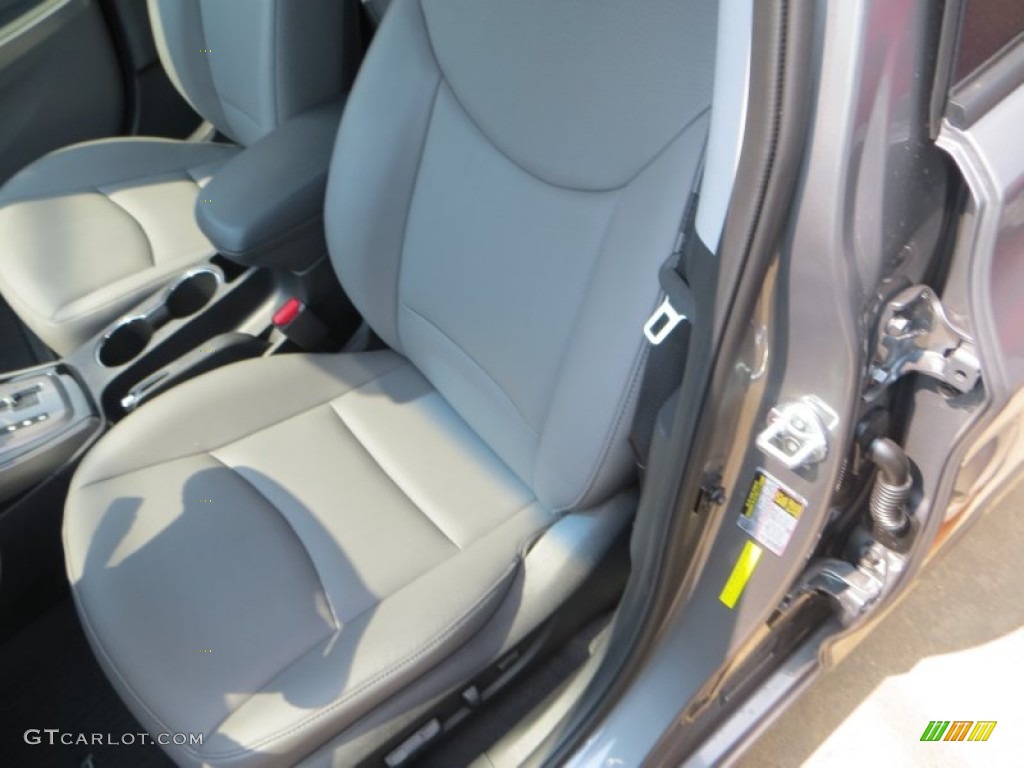 2013 Elantra Limited - Harbor Gray Metallic / Gray photo #25