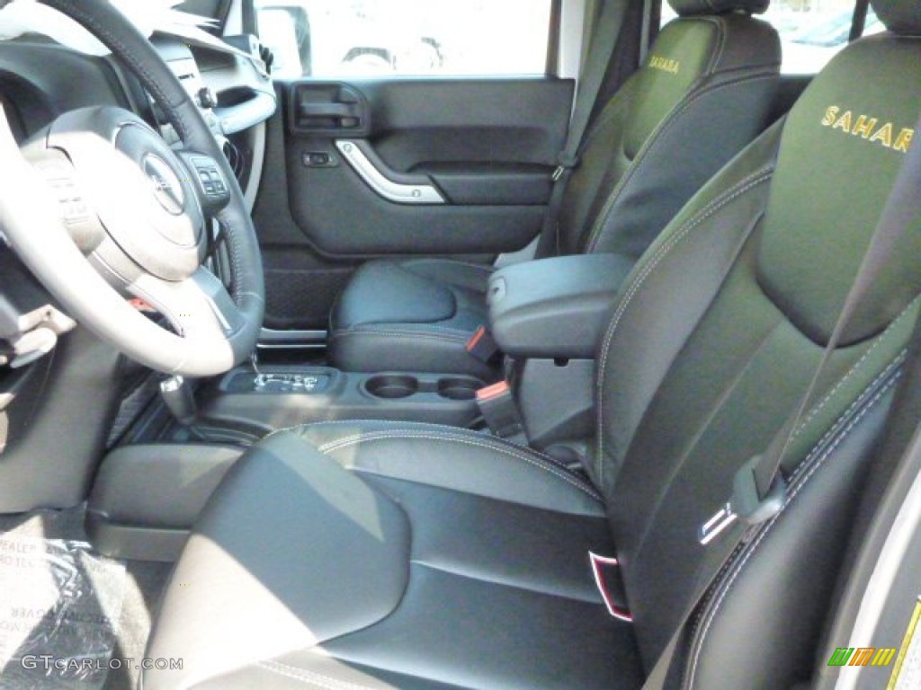 2014 Jeep Wrangler Unlimited Sahara 4x4 Front Seat Photo #85225496