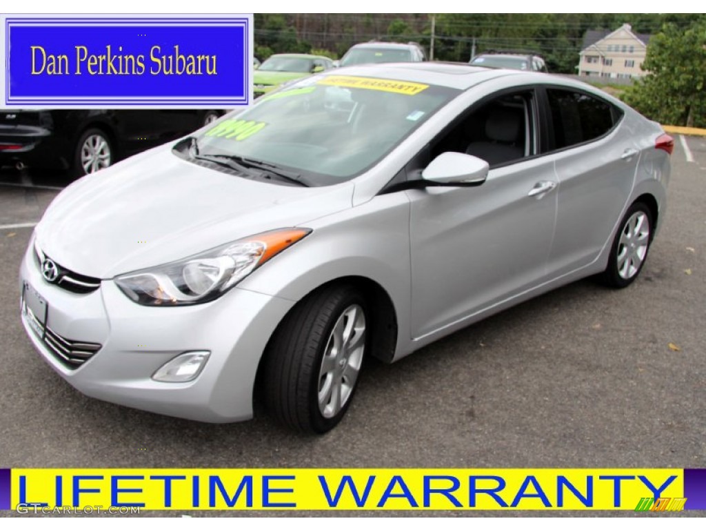 2012 Elantra Limited - Shimmering Silver / Gray photo #1