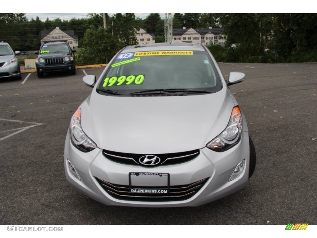 2012 Elantra Limited - Shimmering Silver / Gray photo #2