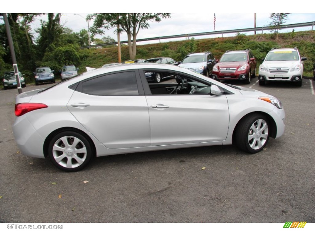 2012 Elantra Limited - Shimmering Silver / Gray photo #4
