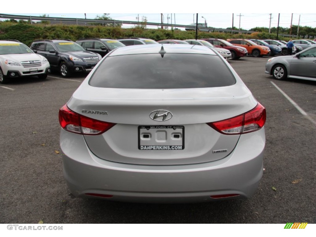 2012 Elantra Limited - Shimmering Silver / Gray photo #7