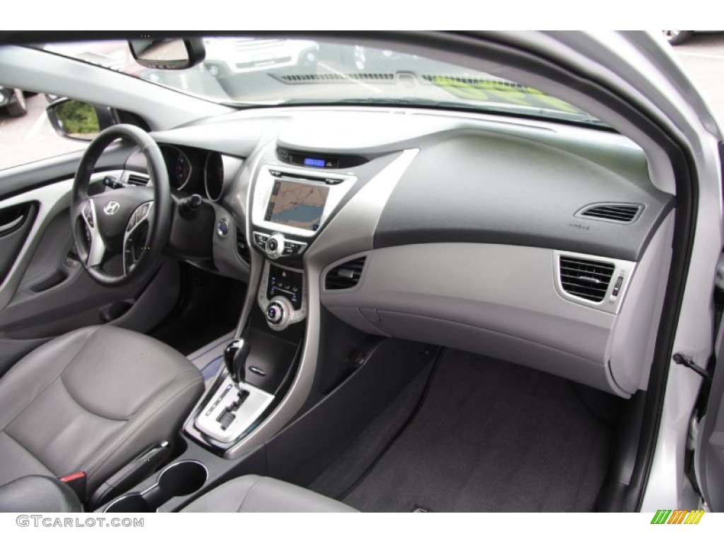 2012 Elantra Limited - Shimmering Silver / Gray photo #9