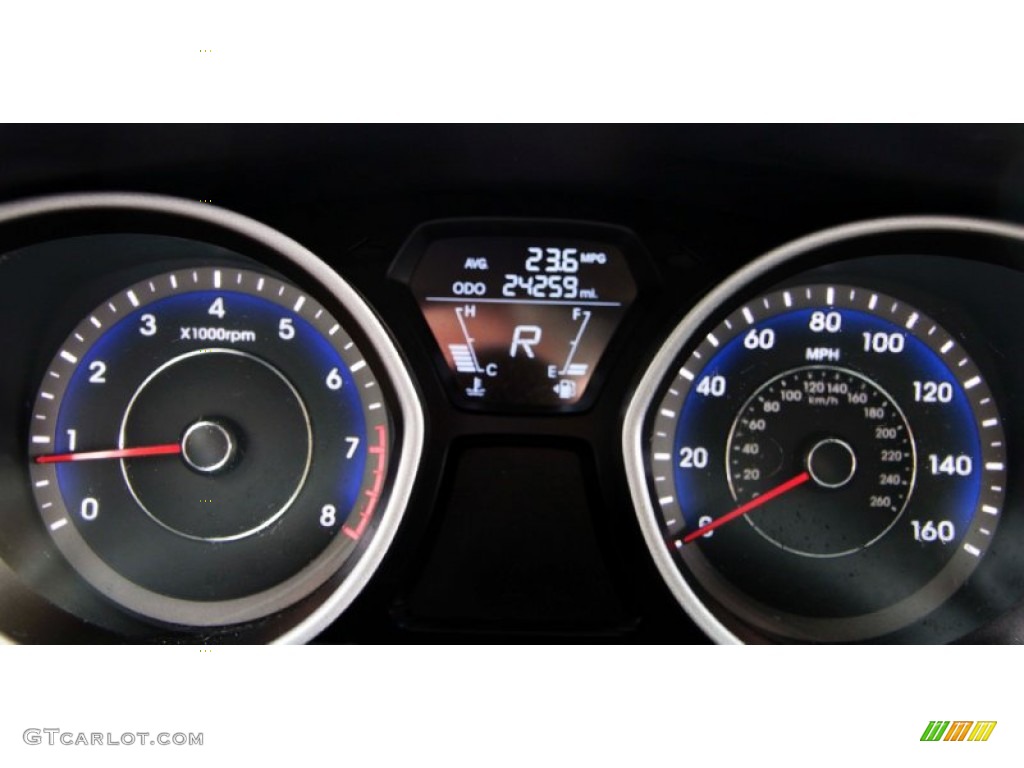 2012 Elantra Limited - Shimmering Silver / Gray photo #12
