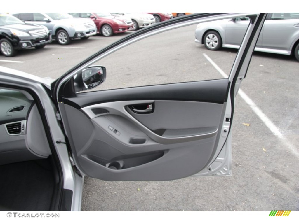 2012 Elantra Limited - Shimmering Silver / Gray photo #18