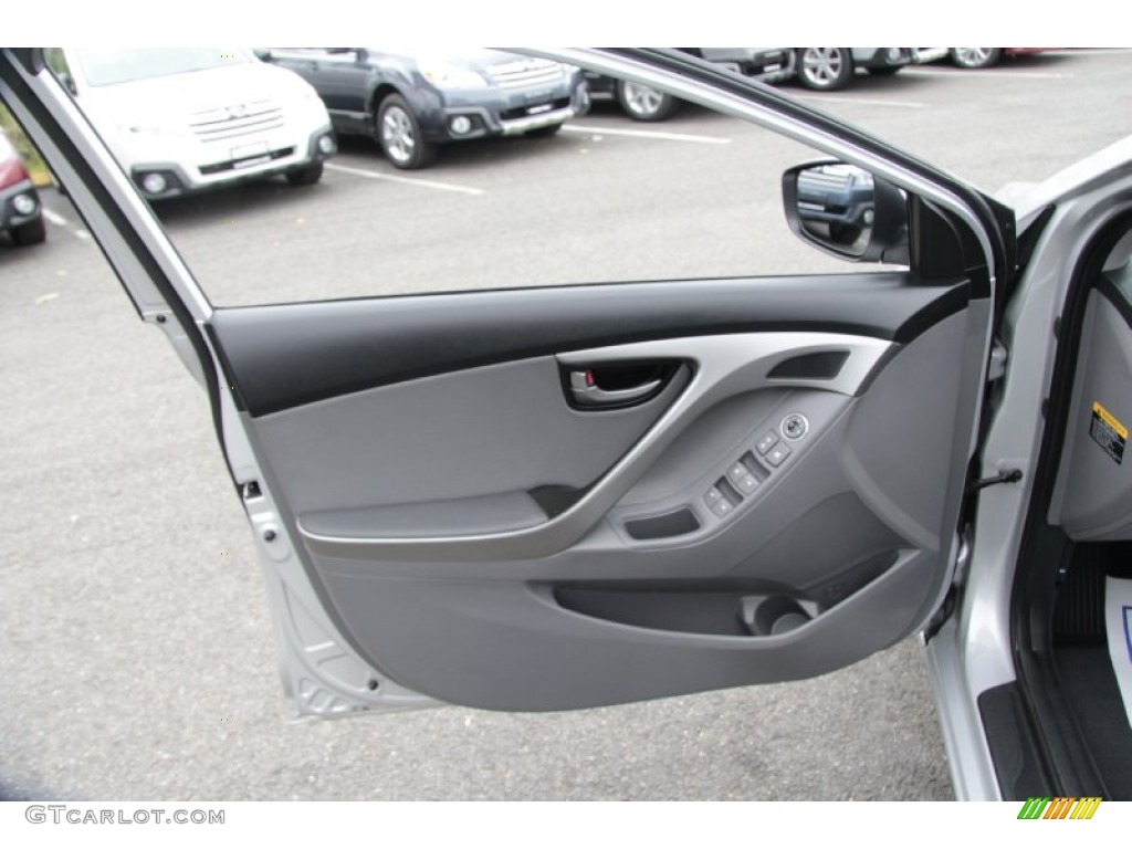 2012 Elantra Limited - Shimmering Silver / Gray photo #20