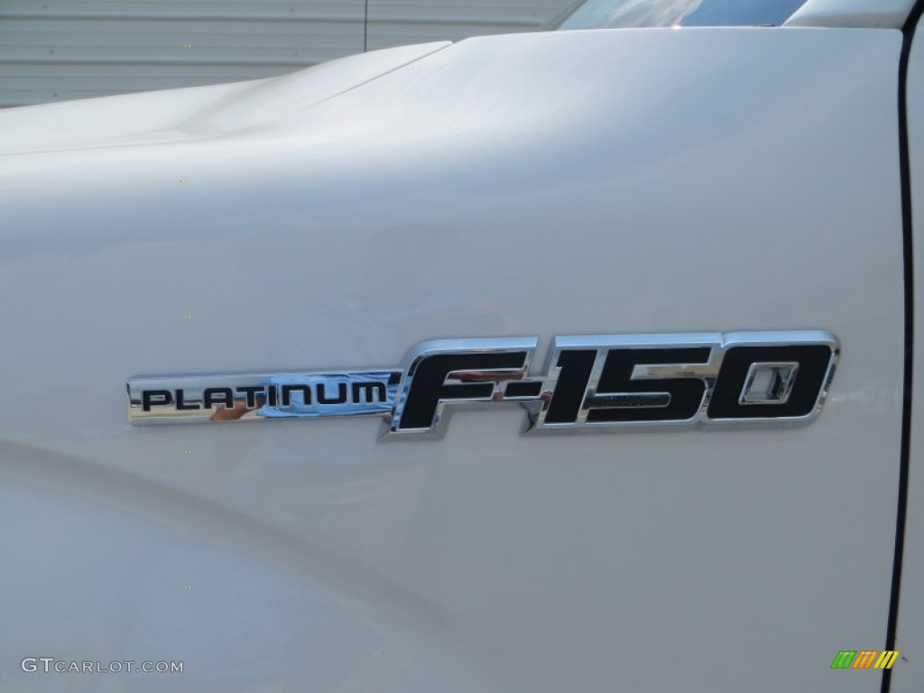 2013 F150 Platinum SuperCrew 4x4 - White Platinum Metallic Tri-Coat / Black photo #13