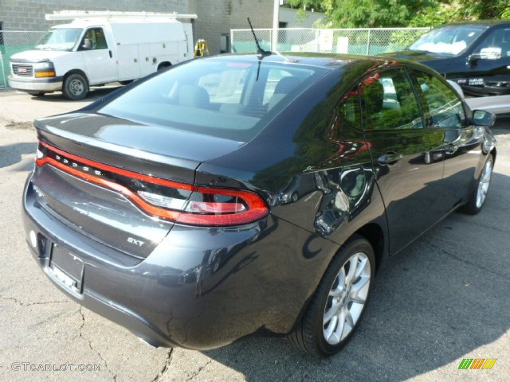 2013 Dart SXT - Maximum Steel Metallic / Black/Light Tungsten photo #5