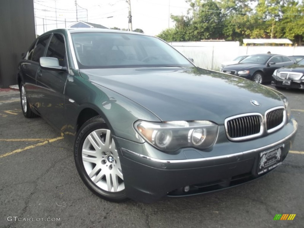 2003 7 Series 745Li Sedan - Slate Green Metallic / Basalt Grey/Flannel Grey photo #2