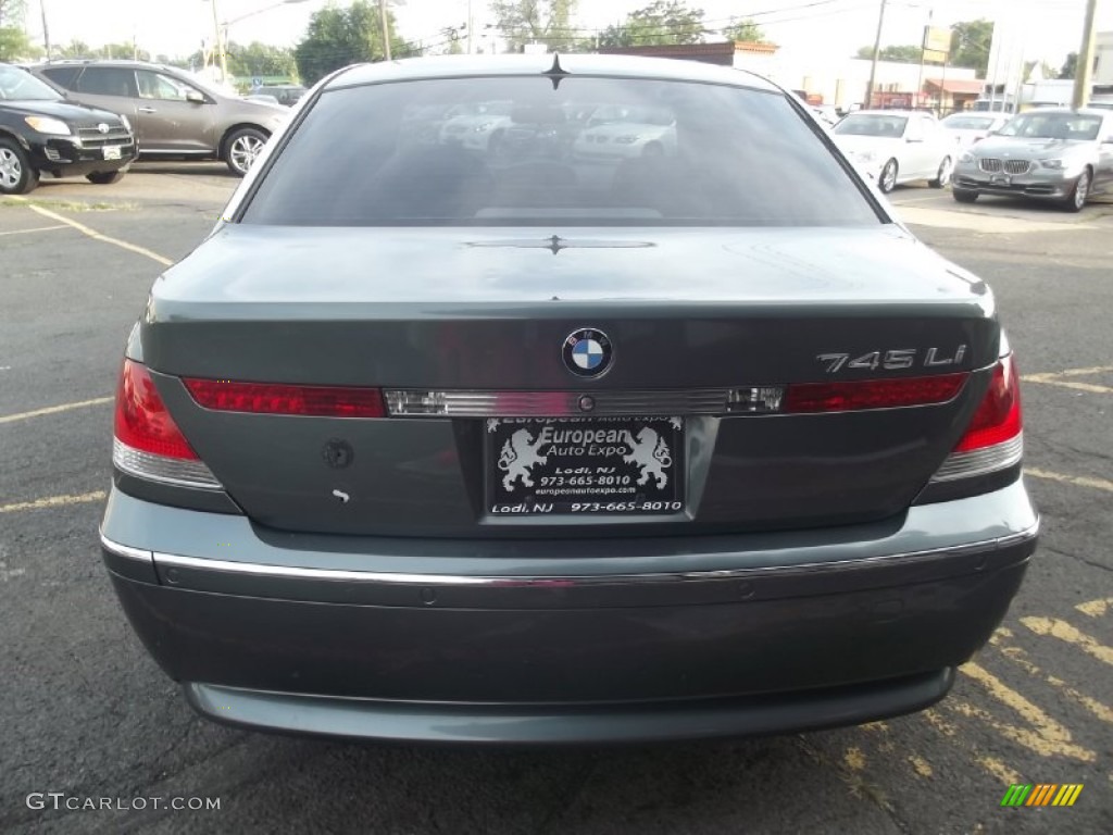 2003 7 Series 745Li Sedan - Slate Green Metallic / Basalt Grey/Flannel Grey photo #5