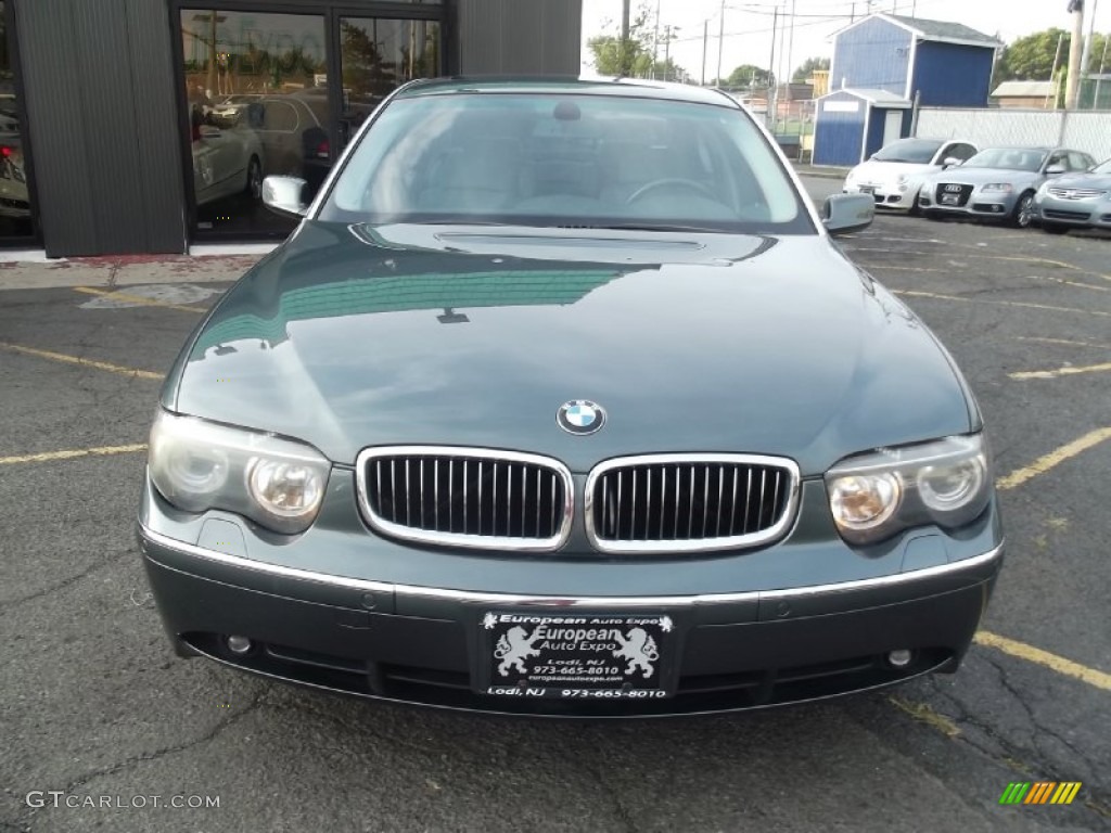 2003 7 Series 745Li Sedan - Slate Green Metallic / Basalt Grey/Flannel Grey photo #7