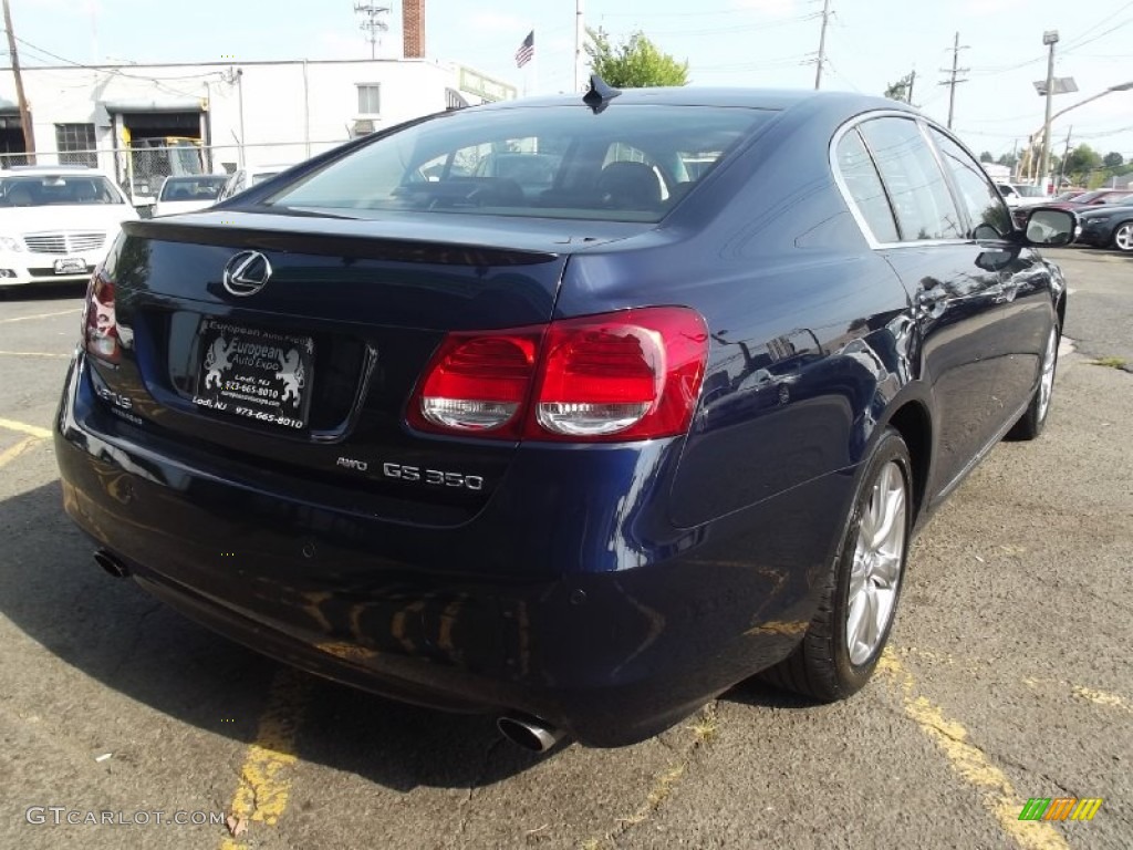 2010 GS 350 AWD - Deep Sea Blue Mica / Black photo #3