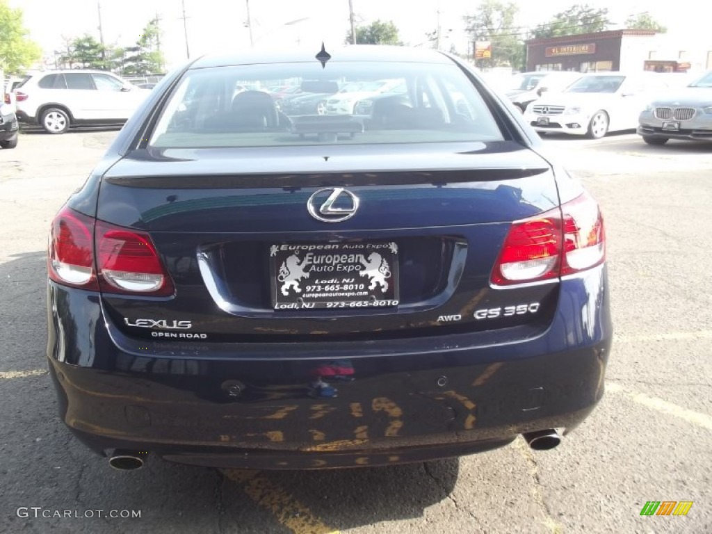 2010 GS 350 AWD - Deep Sea Blue Mica / Black photo #5