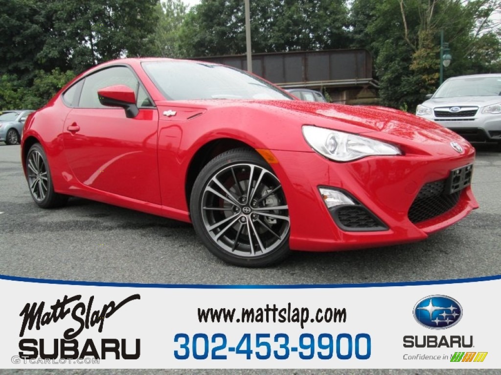 2013 FR-S Sport Coupe - Hot Lava Orange / Black/Red Accents photo #1