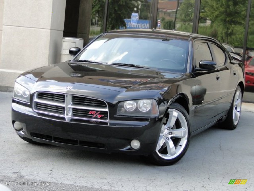 2006 Charger R/T - Brilliant Black Crystal Pearl / Dark Slate Gray/Light Graystone photo #1