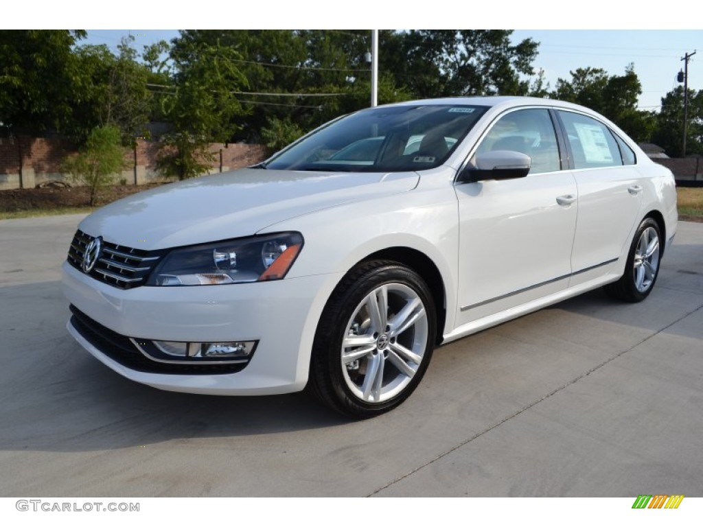 2014 Passat 1.8T SEL Premium - Candy White / Cornsilk Beige photo #1