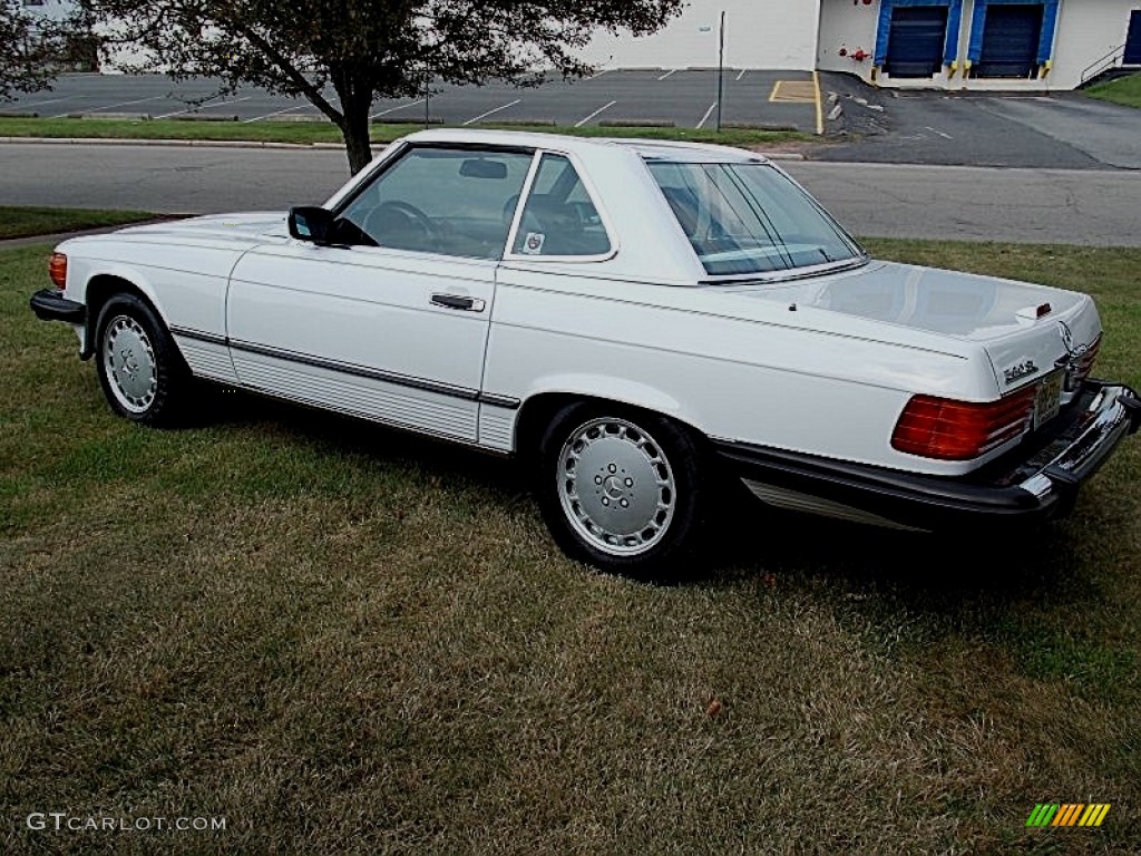 Arctic White 1989 Mercedes-Benz SL Class 560 SL Roadster Exterior Photo #85231535