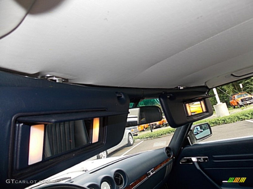 1989 SL Class 560 SL Roadster - Arctic White / Blue photo #37