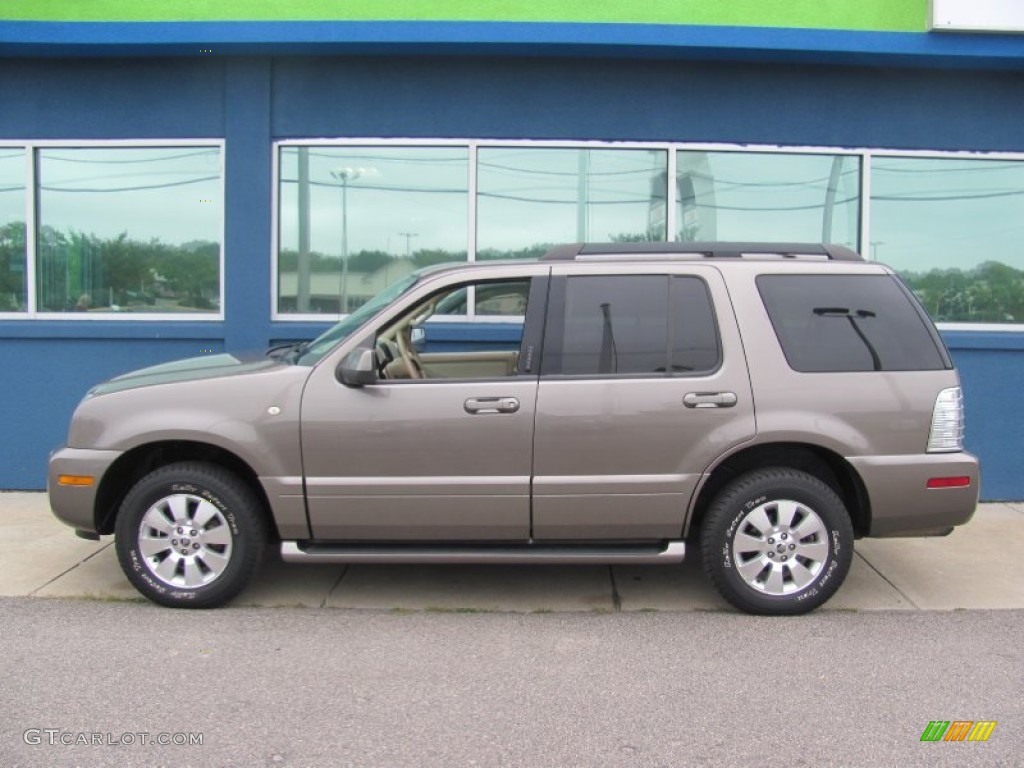 2006 Mountaineer Luxury AWD - Mineral Grey Metallic / Camel photo #3